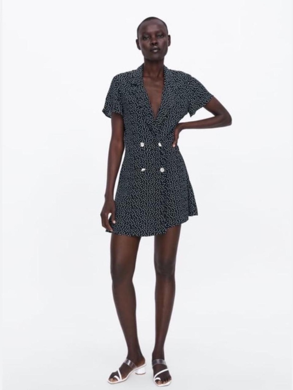 Zara polka dot romper, size XS.